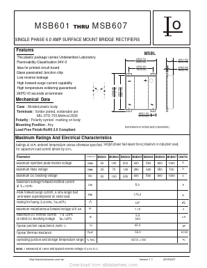 MSB607 Datasheet PDF Bytesonic Electronics Co., Ltd.