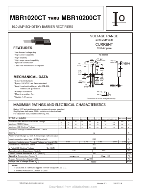 MBR1020CT Datasheet PDF Bytes