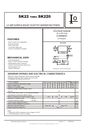SK210 Datasheet PDF Bytes