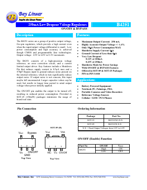 B4251CK5-5.1 Datasheet PDF Bay Linear