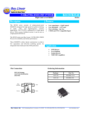 B3520K4-X.X Datasheet PDF Bay Linear