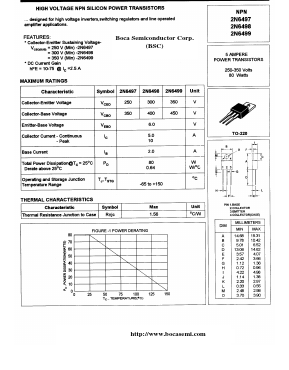 2N6499 Datasheet PDF Boca Semiconductor