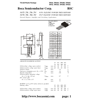 TIP29 Datasheet PDF Boca Semiconductor