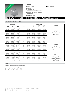 RF2 Datasheet PDF Bourns, Inc