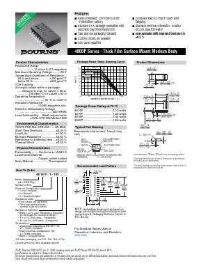 4818P-2 Datasheet PDF Bourns, Inc