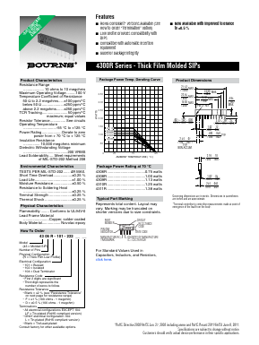 4300R Datasheet PDF Bourns, Inc