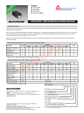 CD214A-B330LLF Datasheet PDF Bourns, Inc