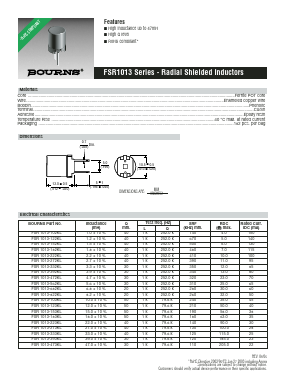 FSR1013-103KL Datasheet PDF Bourns, Inc
