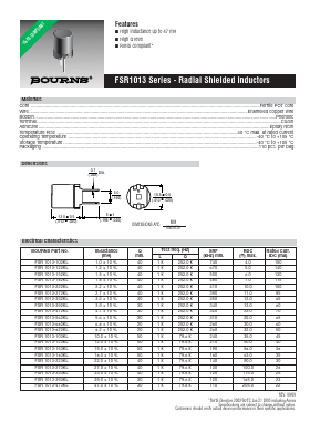 FSR1013-183KL Datasheet PDF Bourns, Inc