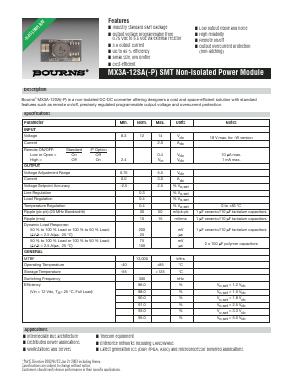 MX3A-12SA-P Datasheet PDF Bourns, Inc