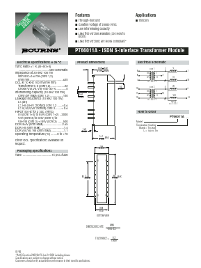 PT66011AL Datasheet PDF Bourns, Inc