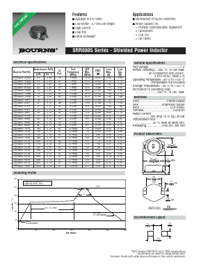 SRR0805-100M Datasheet PDF Bourns, Inc