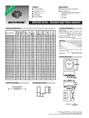 SRR1205 Datasheet PDF Bourns, Inc