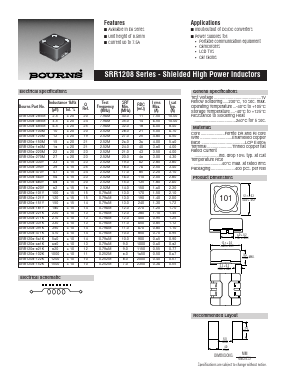 SRR1208-820Y Datasheet PDF Bourns, Inc