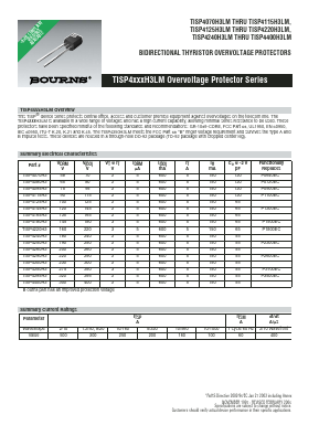 TISP4250H3LMS Datasheet PDF Bourns, Inc
