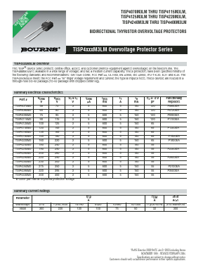 TISP4350M3LMR Datasheet PDF Bourns, Inc