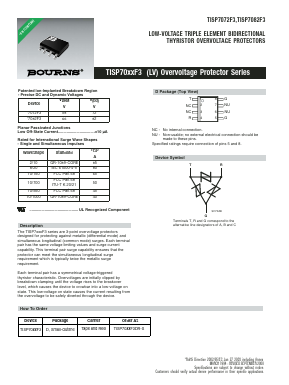 TISP7072F3 Datasheet PDF Bourns, Inc