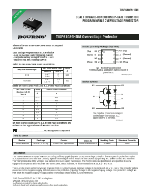 TISP61089HDM Datasheet PDF Bourns, Inc