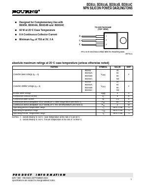 BDX53 Datasheet PDF Bourns, Inc