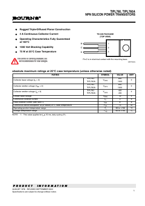 TIPL760A Datasheet PDF Bourns, Inc