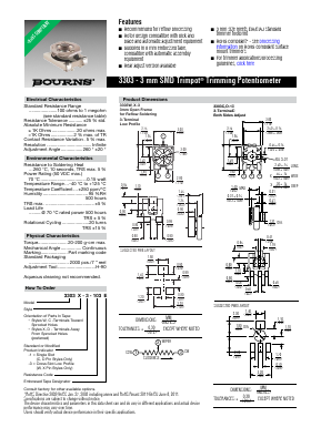 3303W-3-502E Datasheet PDF Bourns, Inc