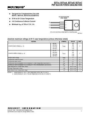 BDT60 Datasheet PDF Bourns, Inc