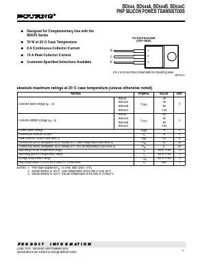 BD544 Datasheet PDF Bourns, Inc