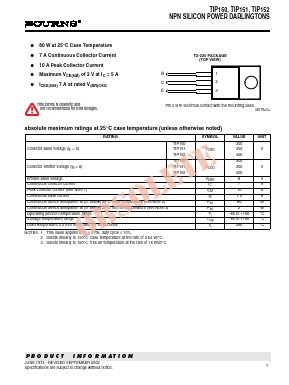 TIP150 Datasheet PDF Bourns, Inc