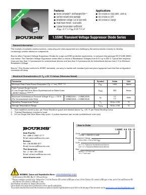 1.5SMC Datasheet PDF Bourns, Inc