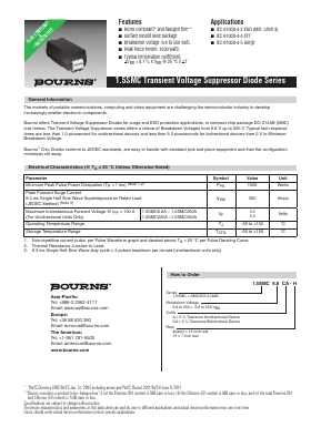 1.5SMC180A Datasheet PDF Bourns, Inc