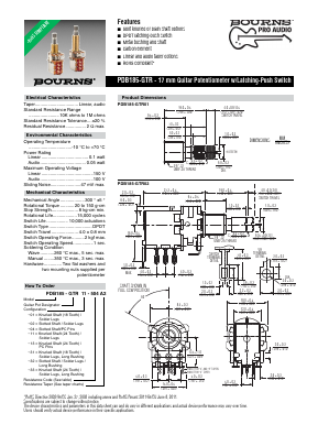 PDB185-GTR31-503C2 Datasheet PDF Bourns, Inc