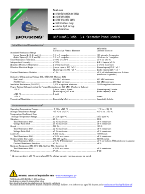 3851C-161-105DL Datasheet PDF Bourns, Inc