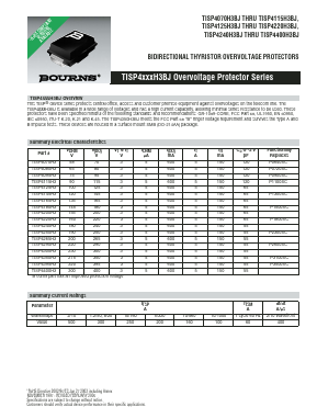 TISP4070H3BJ Datasheet PDF Bourns, Inc