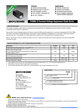 P4SMA15A-Q Datasheet PDF Bourns, Inc