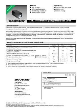SMBJ Datasheet PDF Bourns, Inc
