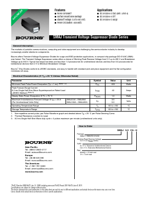 SMAJ43CA Datasheet PDF Bourns, Inc