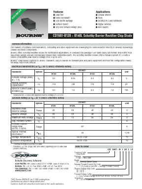 CD1607-B140 Datasheet PDF Bourns, Inc