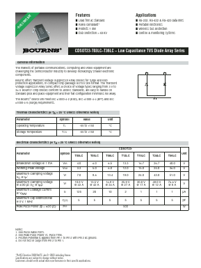 CDSOT23-T03LC Datasheet PDF Bourns, Inc