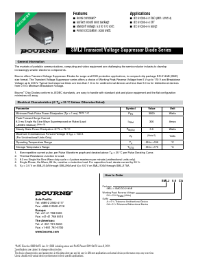 SMLJ11A Datasheet PDF Bourns, Inc