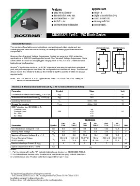 CDSOD323-TXXLC Datasheet PDF Bourns, Inc
