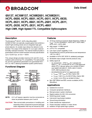 HCPL-0611 Datasheet PDF Broadcom Corporation