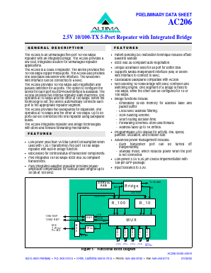 AC206-DS02-R Datasheet PDF Broadcom Corporation
