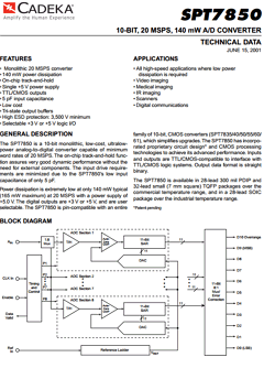 SPT7850SCN Datasheet PDF Cadeka Microcircuits LLC.