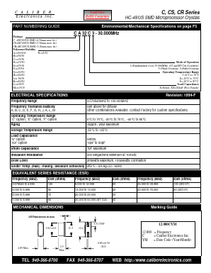 CL32C3 Datasheet PDF Caliber Electronics Inc.