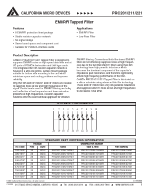 PRC201330K470M Datasheet PDF California Micro Devices Corp