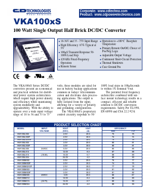 VKA100MS03 Datasheet PDF C AND D TECHNOLOGIES
