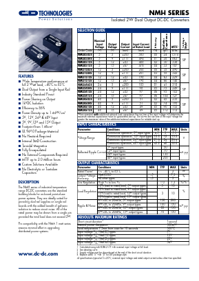 NMH1212S Datasheet PDF C AND D TECHNOLOGIES