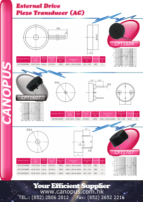 CPT1707 Datasheet PDF Canopus Electronics (H.K.) Ltd.