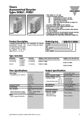 PCB01 Datasheet PDF Carlo Gavazzi Holding AG