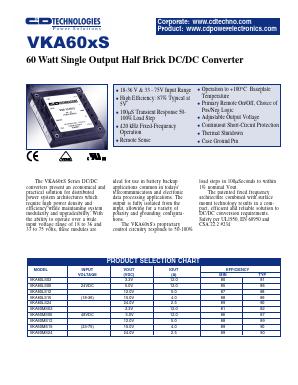VKA60MS03-81 Datasheet PDF C and D TECHNOLOGIES